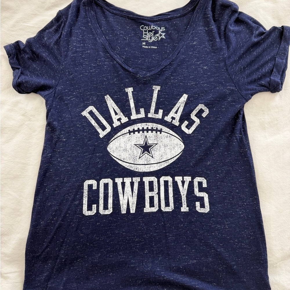 Dallas Cowboys Women’s  Navy Blue T-Shirt
